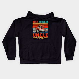 Truckin Uncle Ever Kids Hoodie